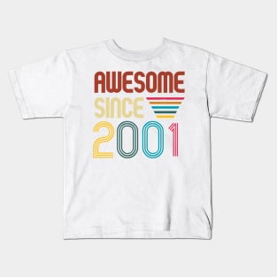 Awesome since 2001 -Retro Age shirt Kids T-Shirt